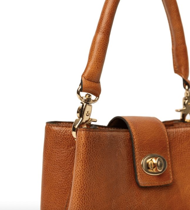 Crossbody Lux cognac Mini - VIAMAJA.DK