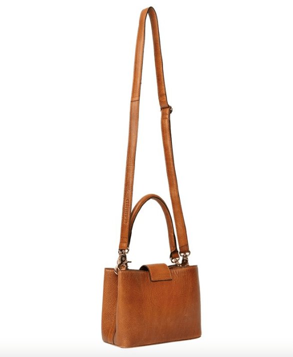 Crossbody Lux cognac Mini - VIAMAJA.DK