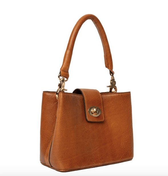 Crossbody Lux cognac Mini - VIAMAJA.DK