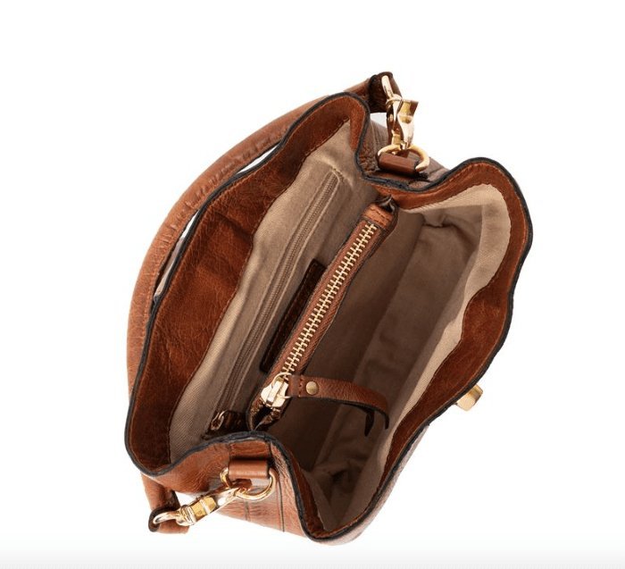 Crossbody Lux walnut Mini - VIAMAJA