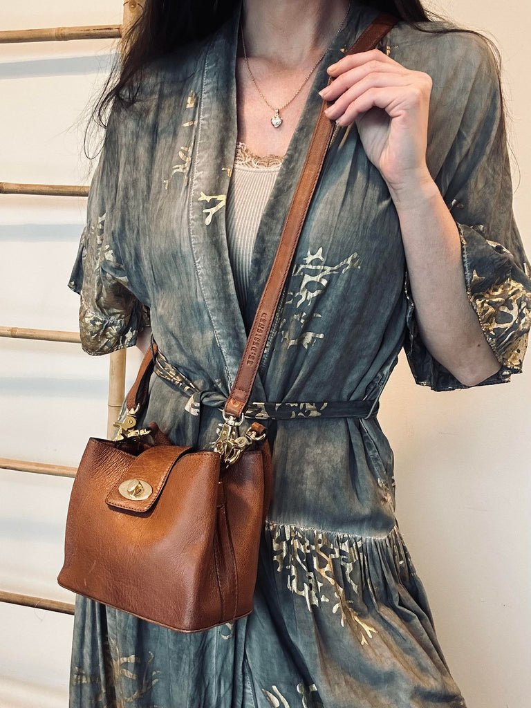 Crossbody Lux walnut Mini - VIAMAJA