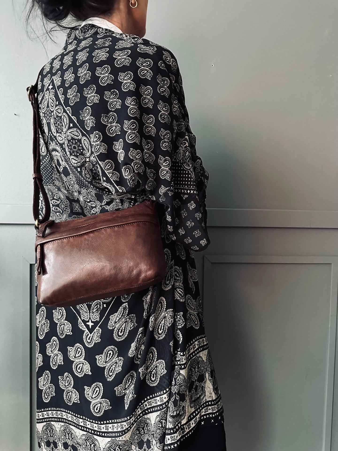 Crossbody Raw Boheme Medium – Vintage brown - VIAMAJA.DK
