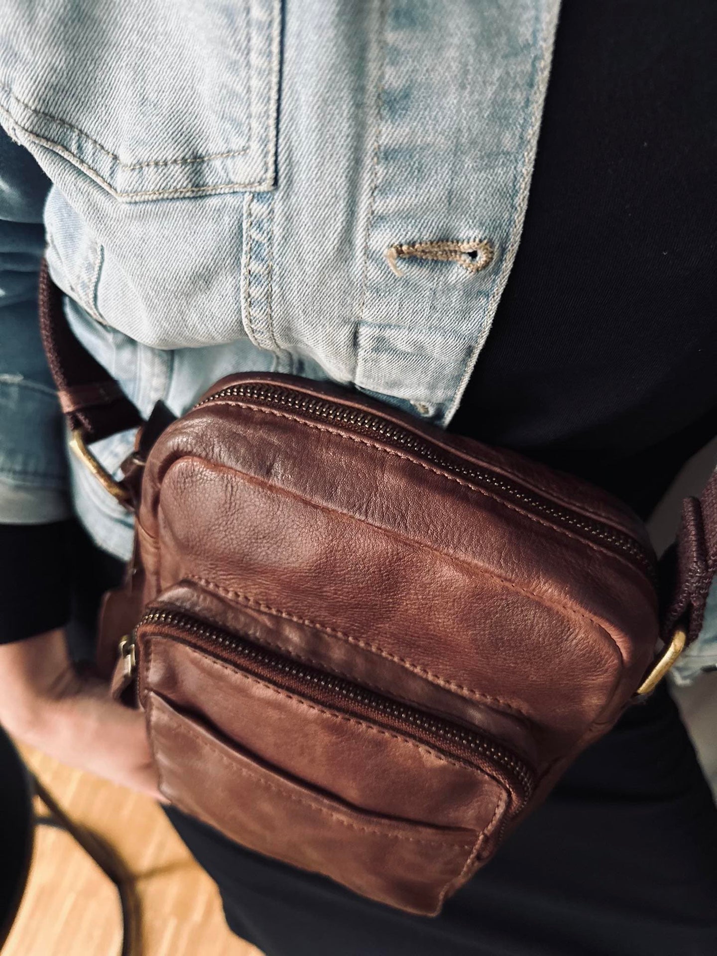 Crossbody Raw Boheme – Vintage brown - VIAMAJA.DK