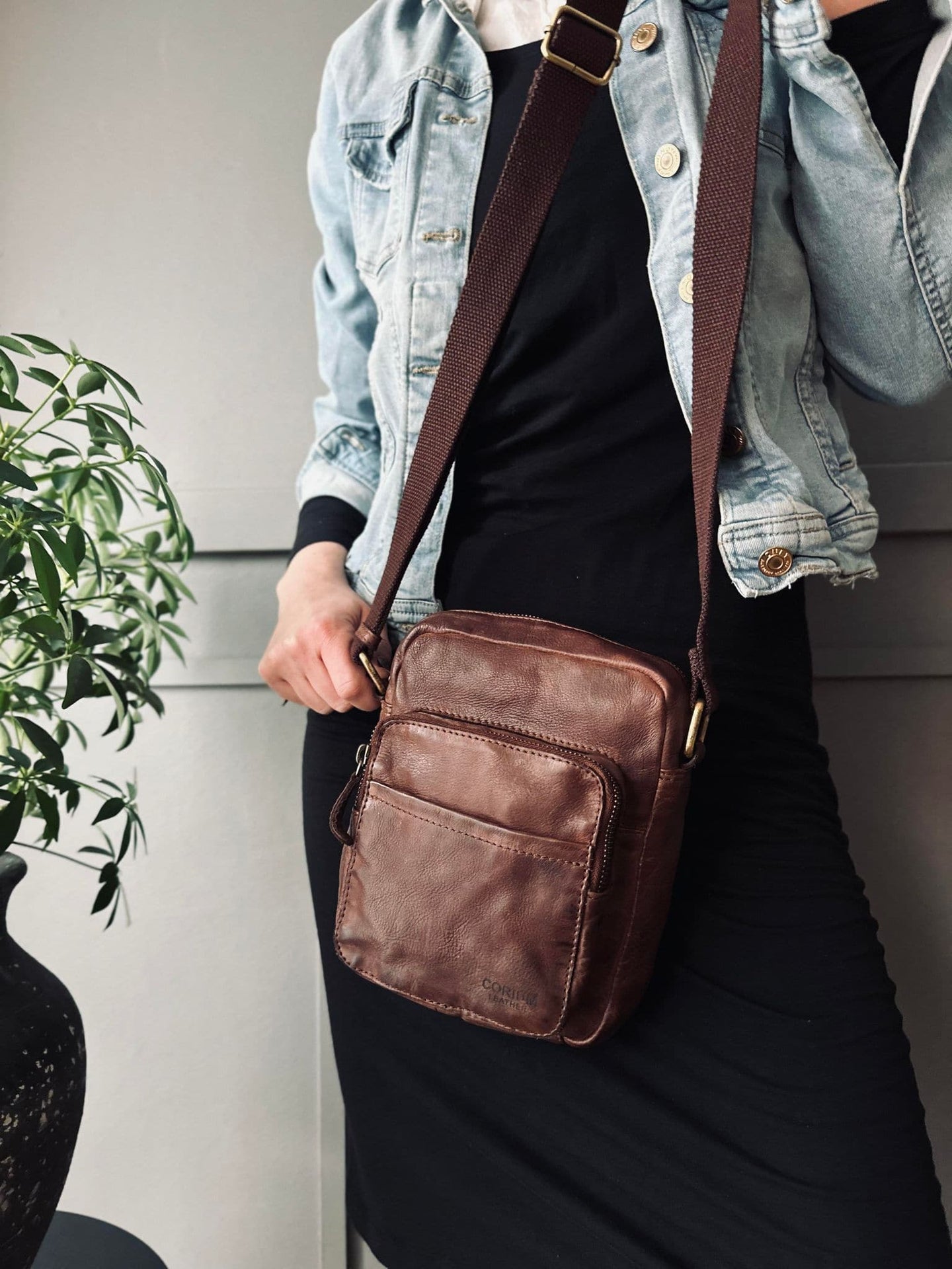 Crossbody Raw Boheme – Vintage brown - VIAMAJA.DK