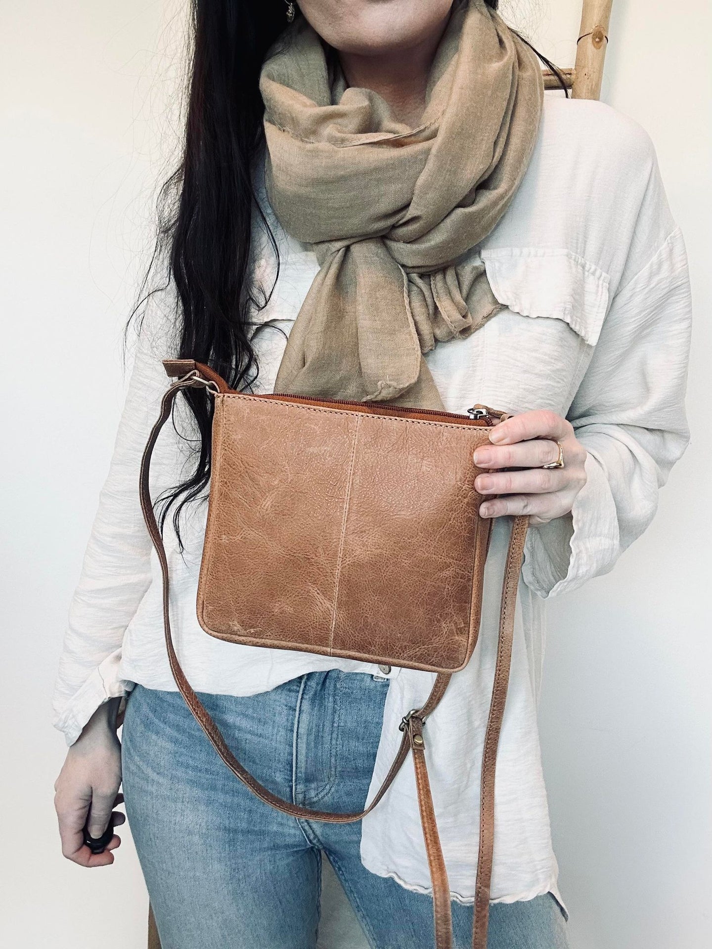 Crossbody Vintage cognac - VIAMAJA.DK