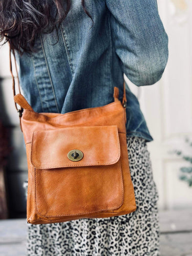 Crossover JACO Cognac - Blød skind - VIAMAJA.DK