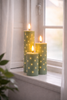 LED-blockljus TWINKLE Grön - Set om 3 st
