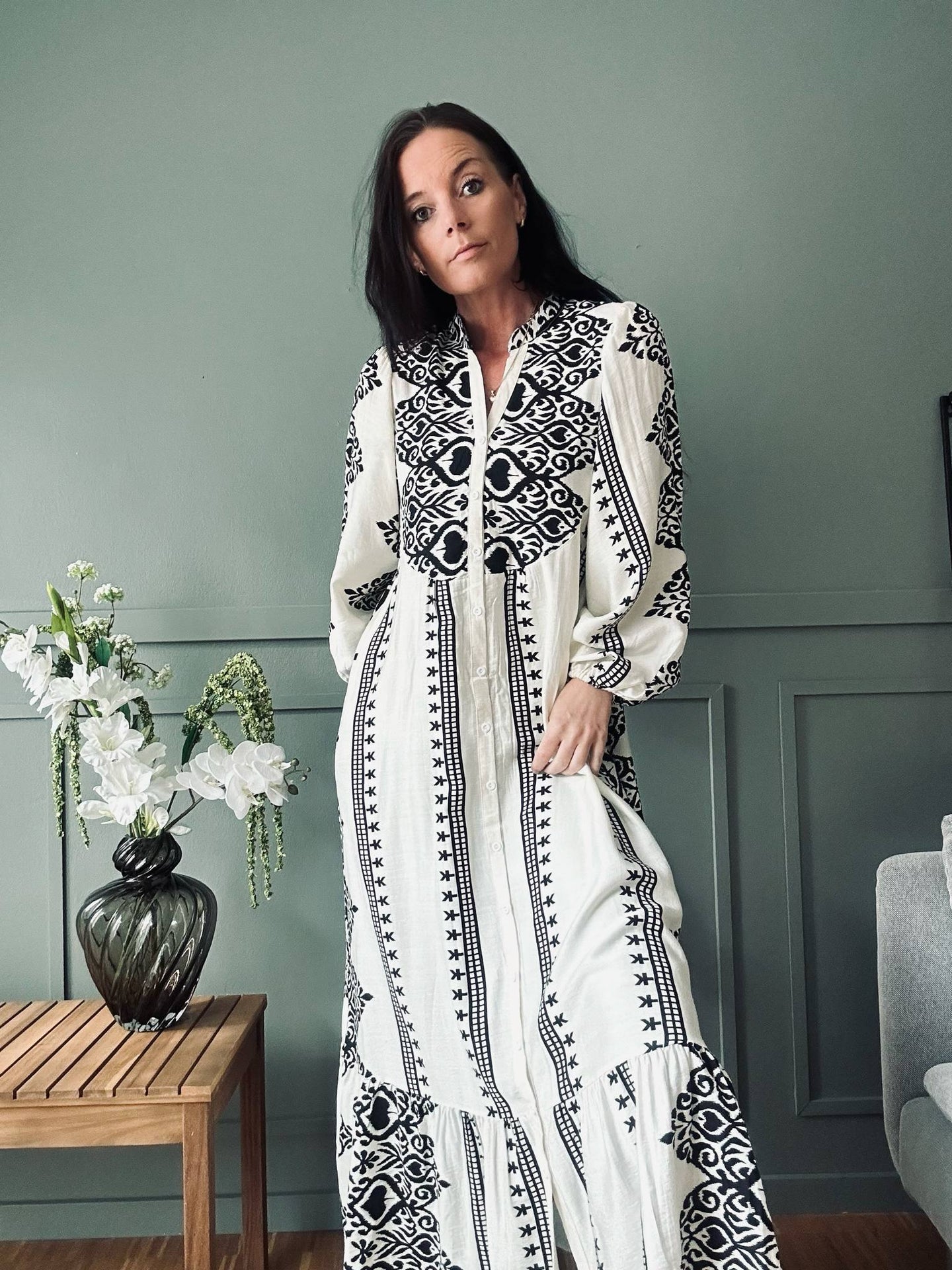 Klänning Beige - Boheme cotton