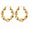 Örhängen Cora hoops - 18k förgyllda