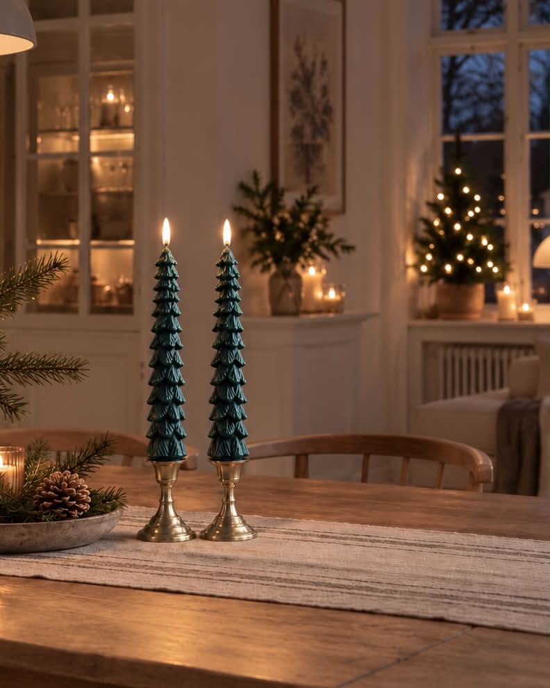 LED Stearinljus 2 st - Julgran