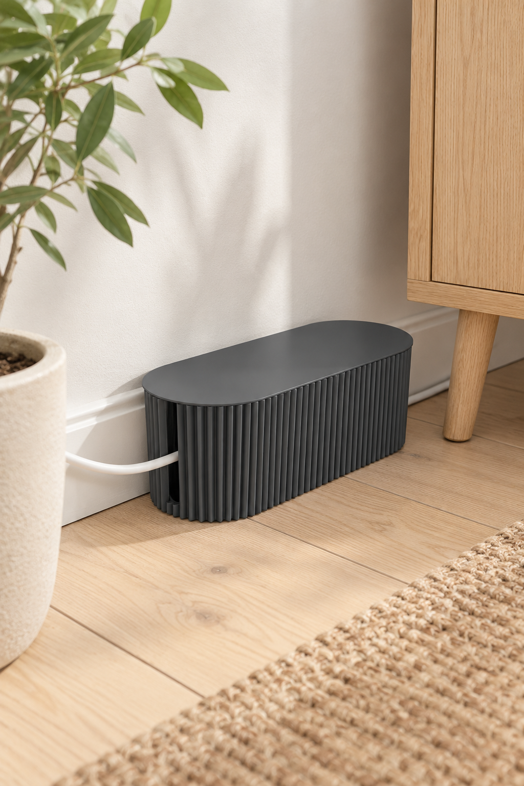kabelgömma – grå kabelbox