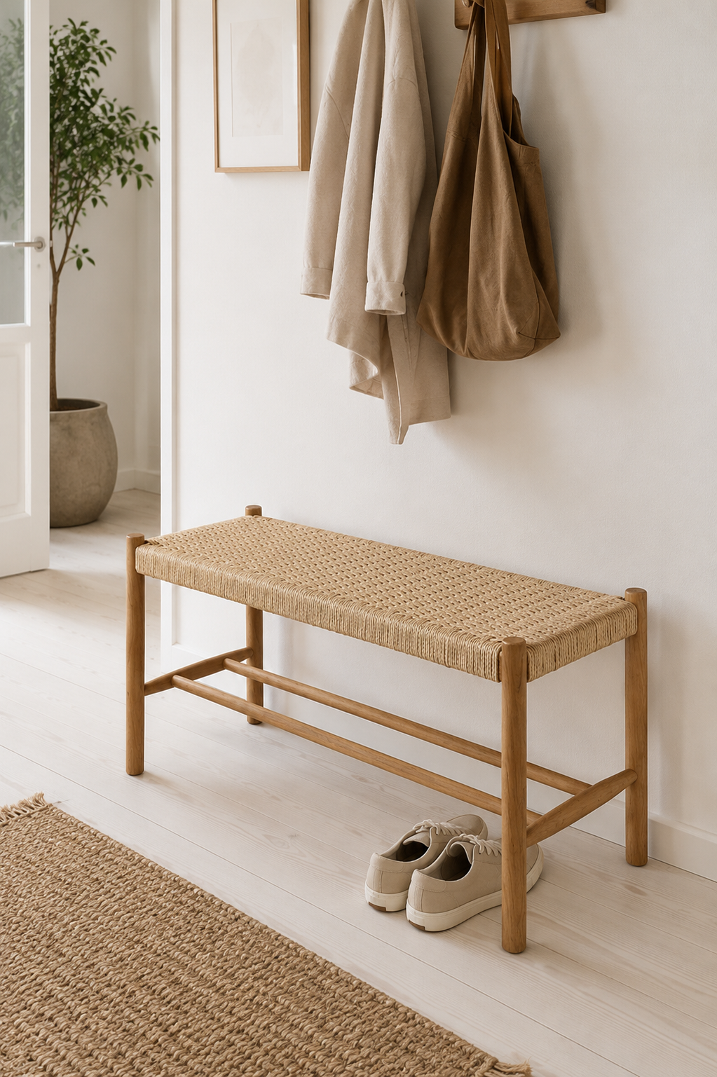 Bänk Ek natur - 90 cm