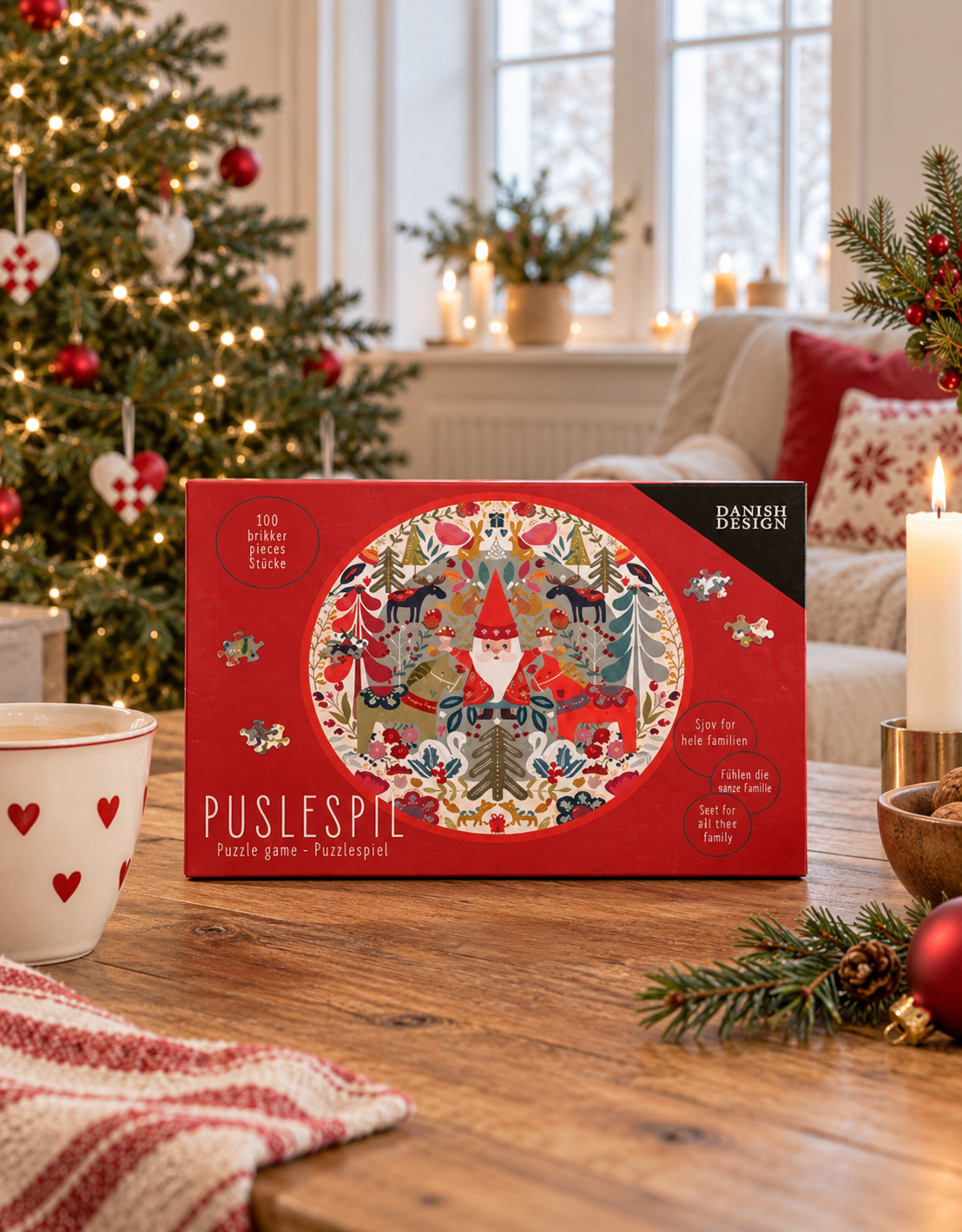 Pussel JUL - dia 30 – 100 bitar