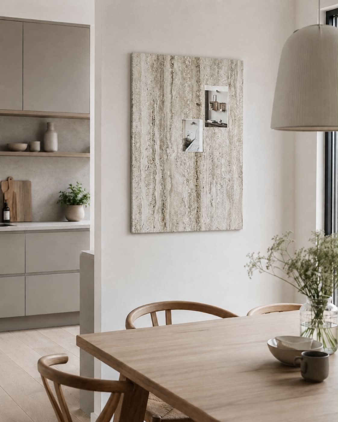 Magnetisk tavla 60x90 - Travertin