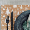 Bordsunderlägg i kork - Vit Jul