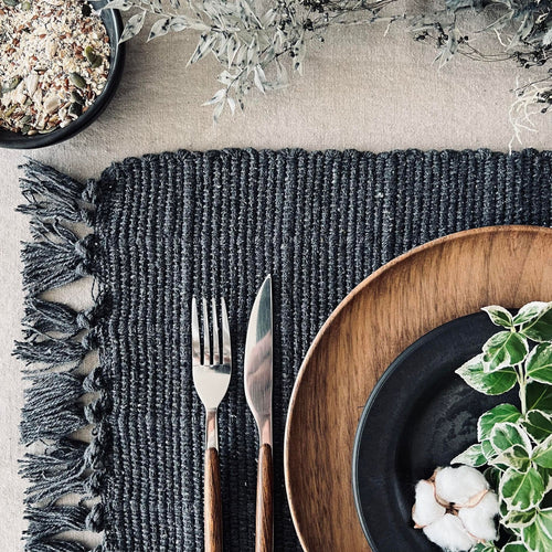 Dækkeserviet Koks - Recycling Cotton - VIAMAJA.DK