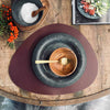 Bordstablett – Oval – Aubergine