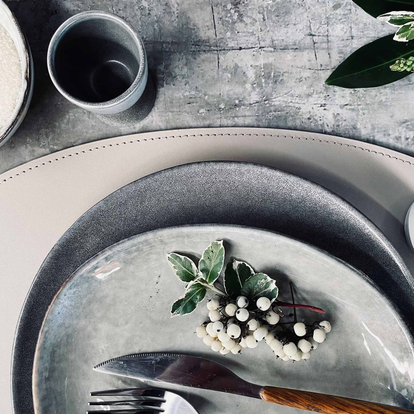 Dækkeserviet oval Sand - VIAMAJA.DK