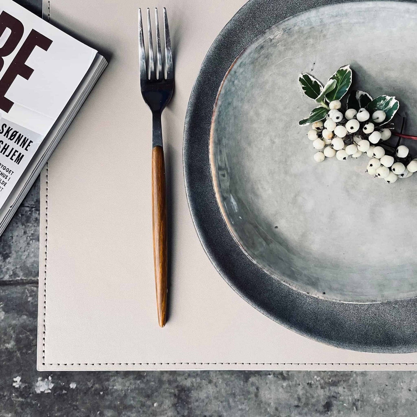 Dækkeserviet Sand - 30x45 - VIAMAJA.DK