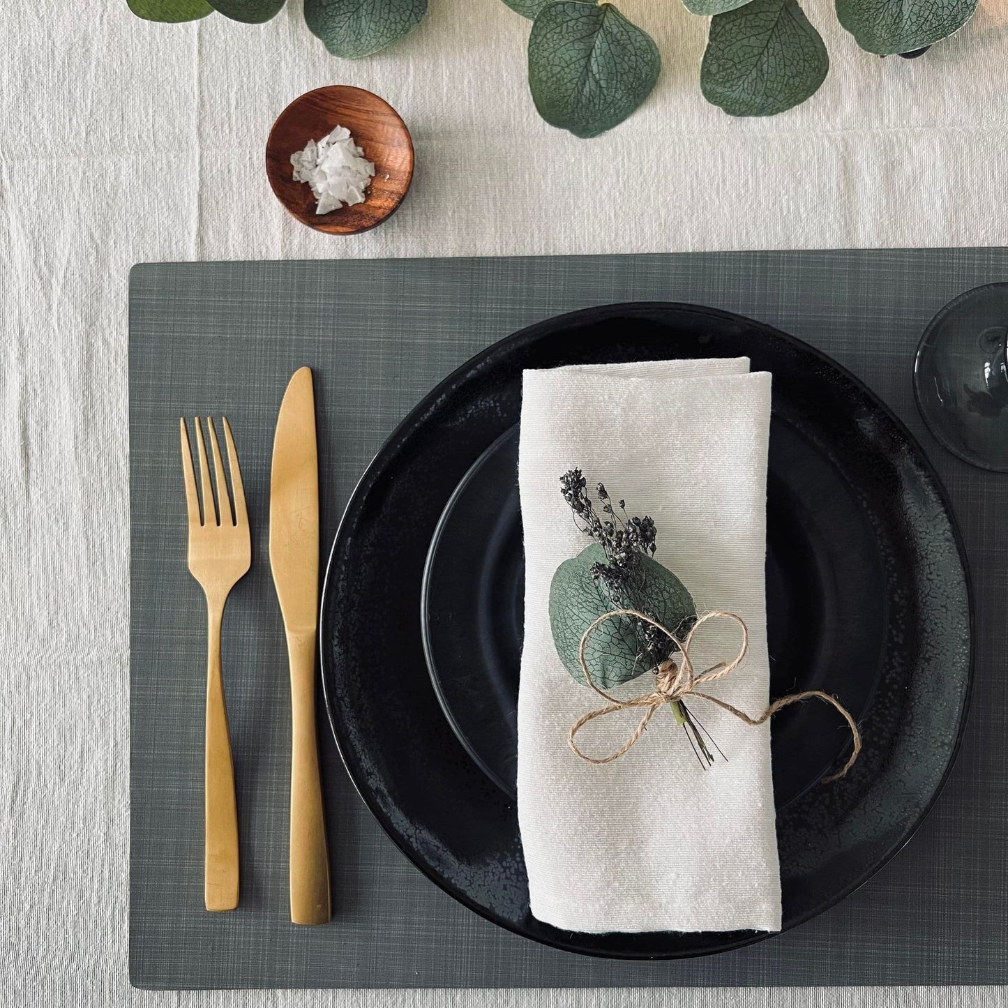 Dækkeserviet - VITA Grey - VIAMAJA.DK