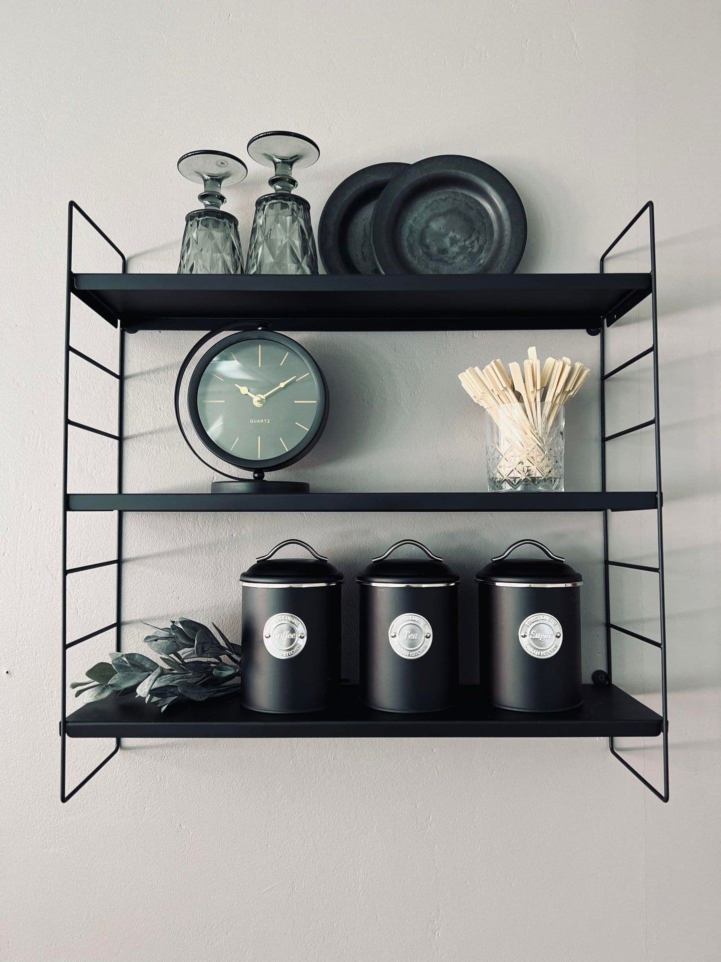 Dåser i sort metal - Sæt af 3 stk - VIAMAJA.DK