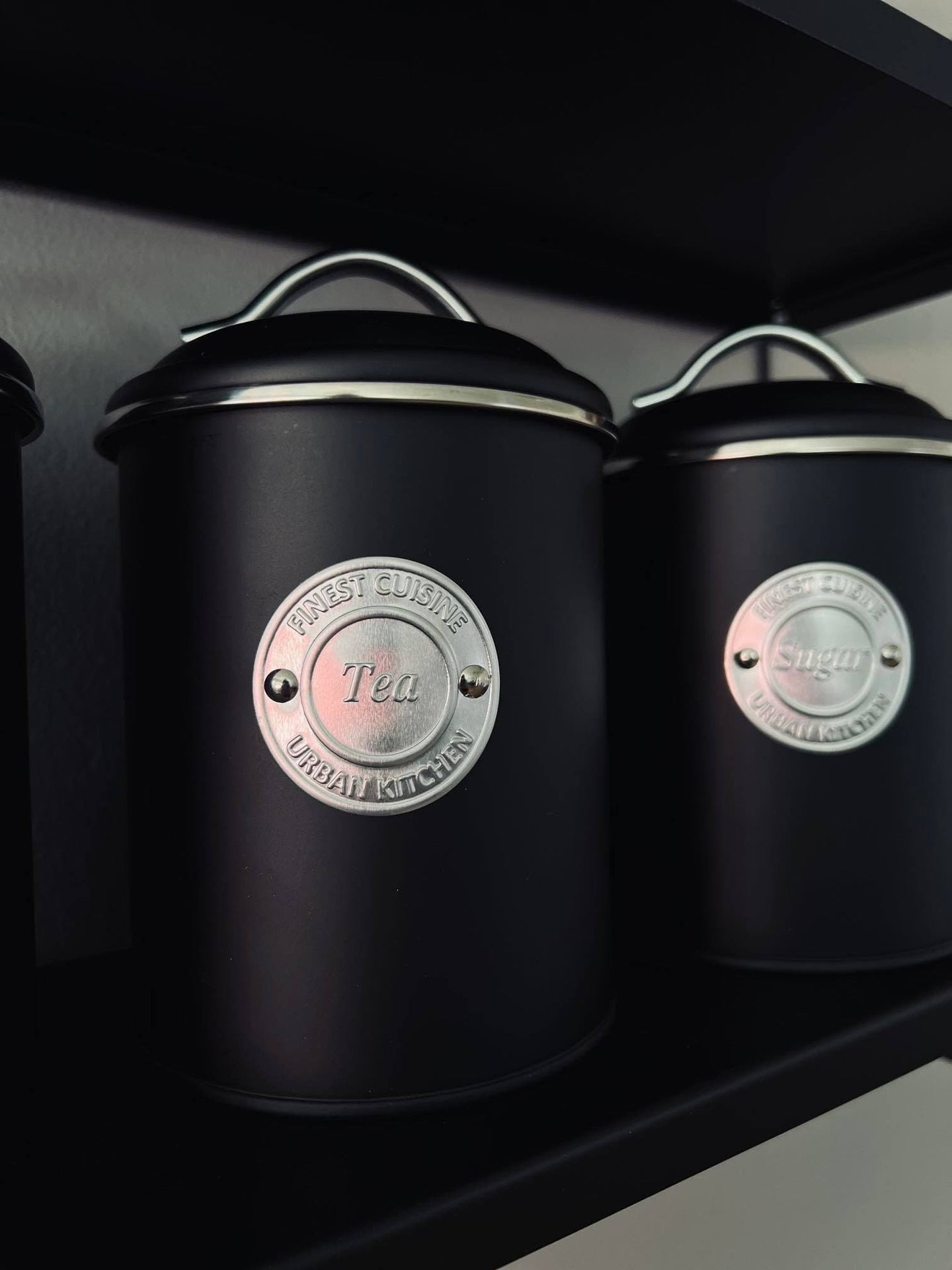 Dåser i sort metal - Sæt af 3 stk - VIAMAJA.DK