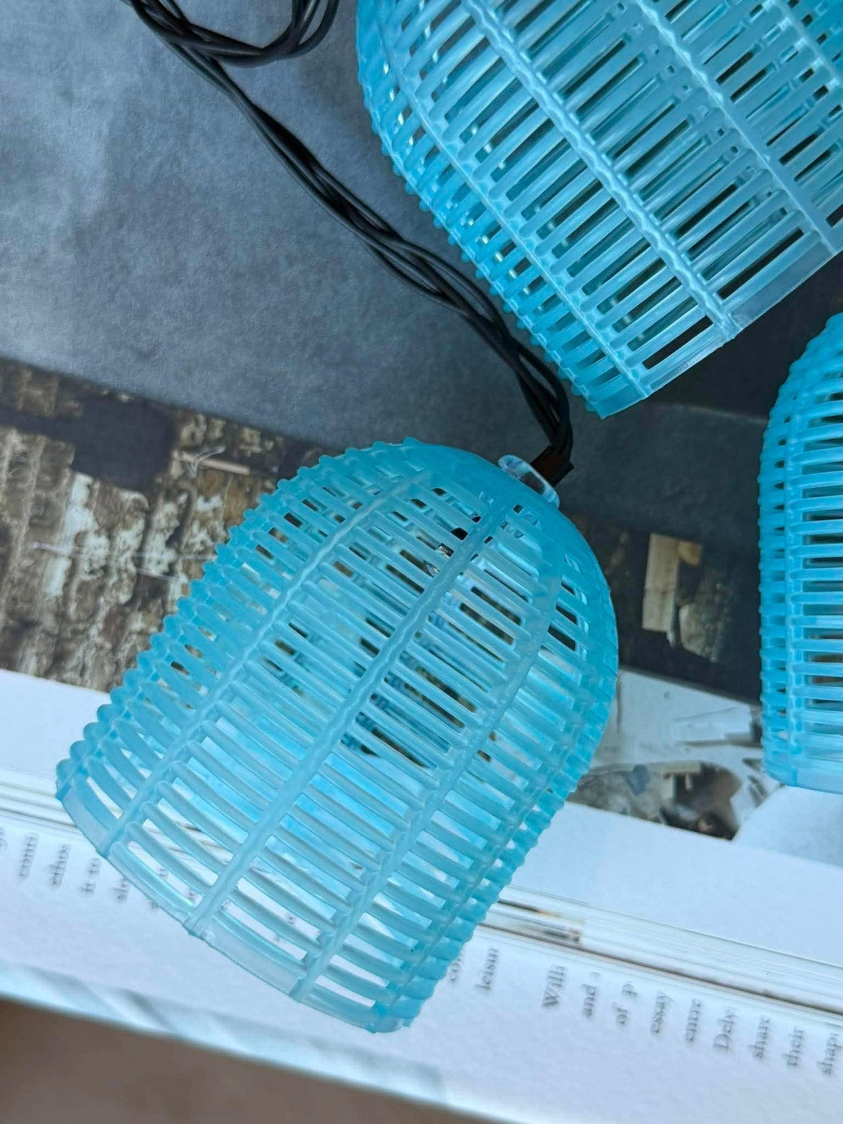 Lyskæde med solceller - Blue