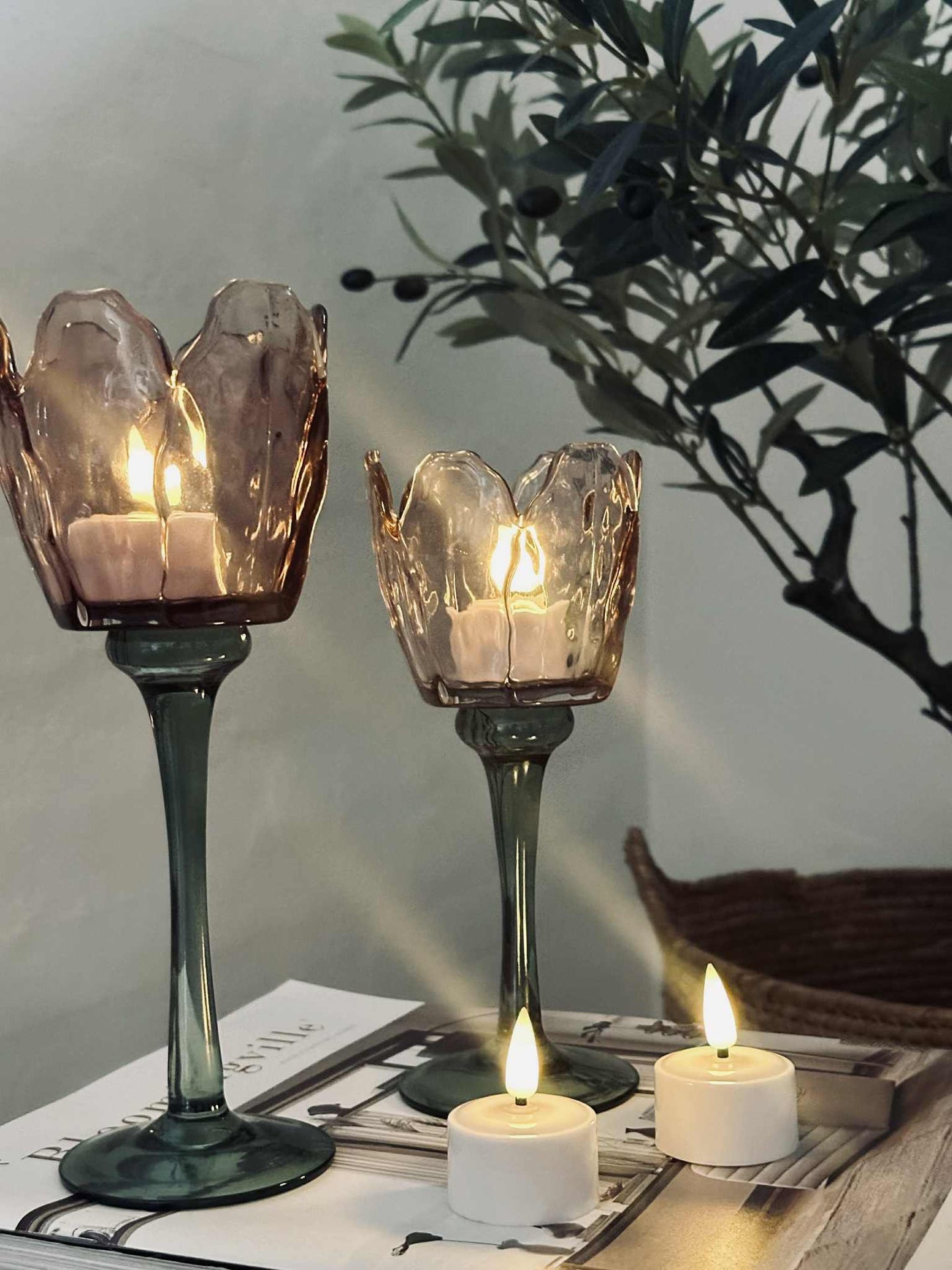 LED värmeljus - Uppladdningsbar - 4 st extra