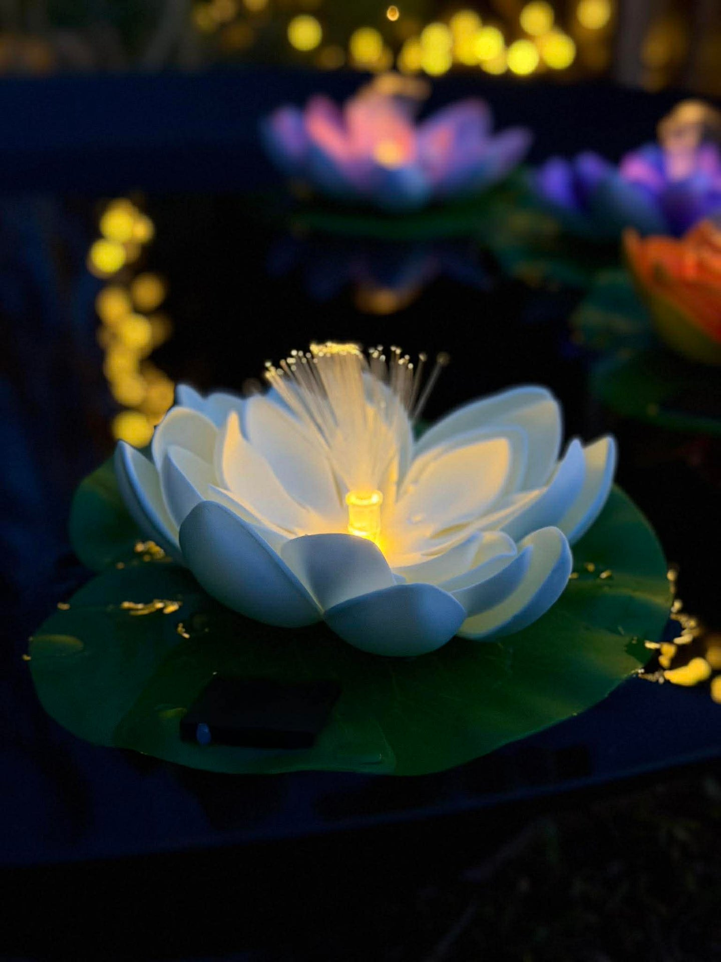 Lotus med solceller - Flera färger
