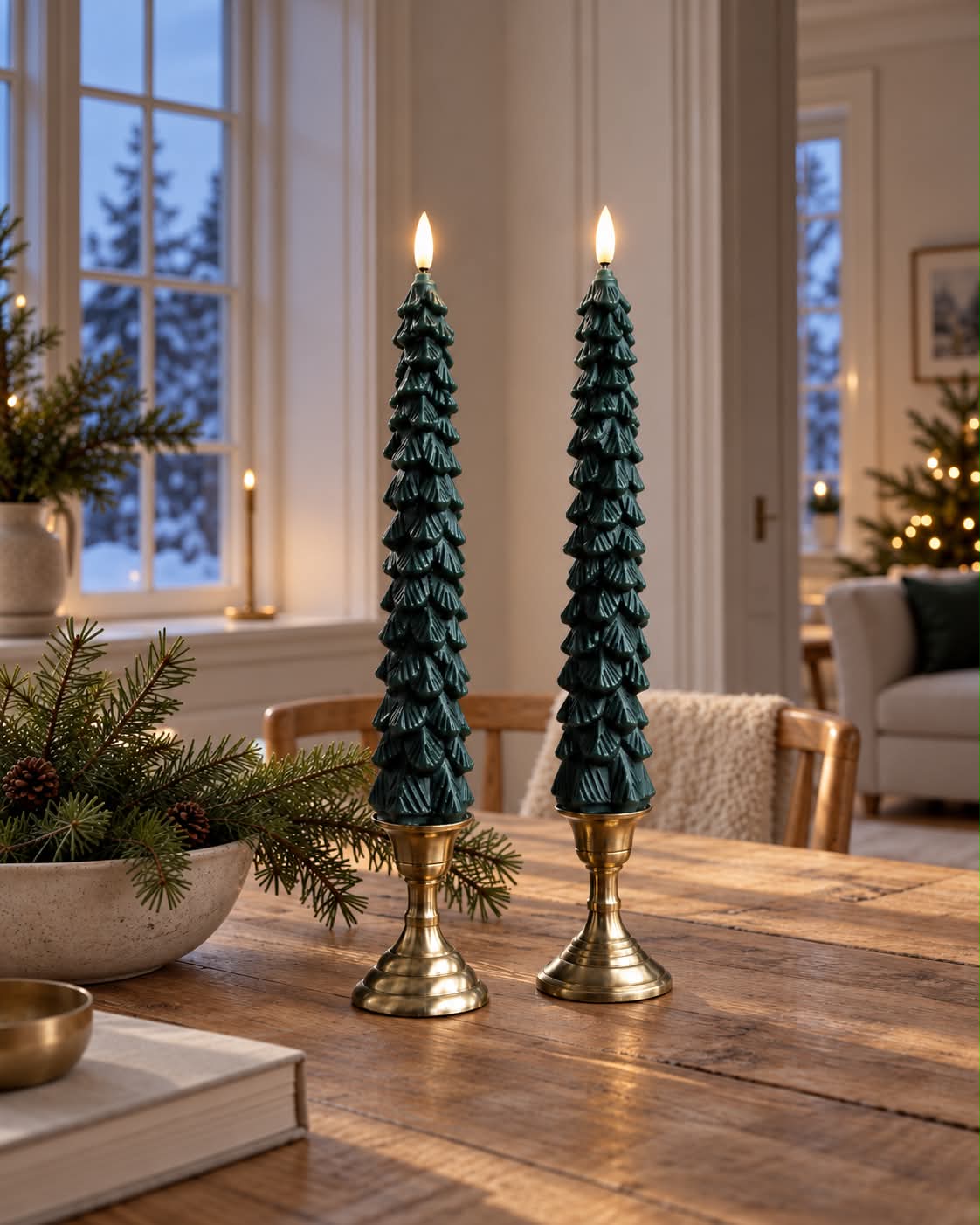 LED Stearinljus 2 st - Julgran