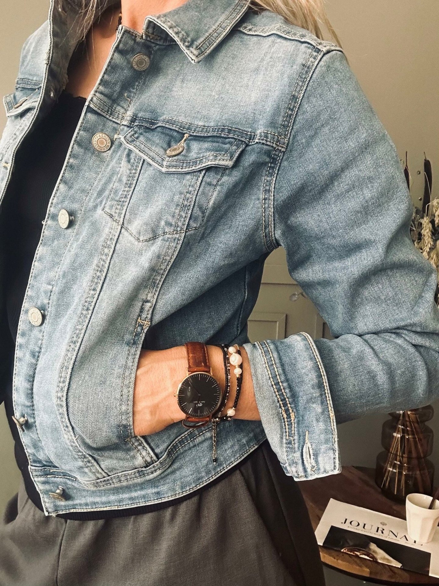 Denim jakke Amalie - VIAMAJA.DK