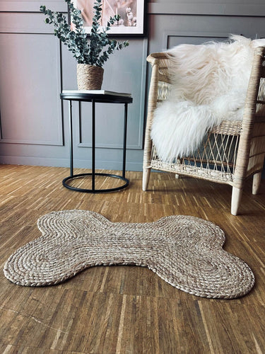 Dørmåtte i jute - Kødben 50x70cm - VIAMAJA.DK