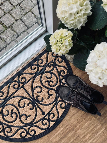 Dørmåtte - Natur halvmåne ORNAMENT - VIAMAJA.DK