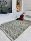 Dörrmatta / skinnmatta - Dämpad grön 90x60