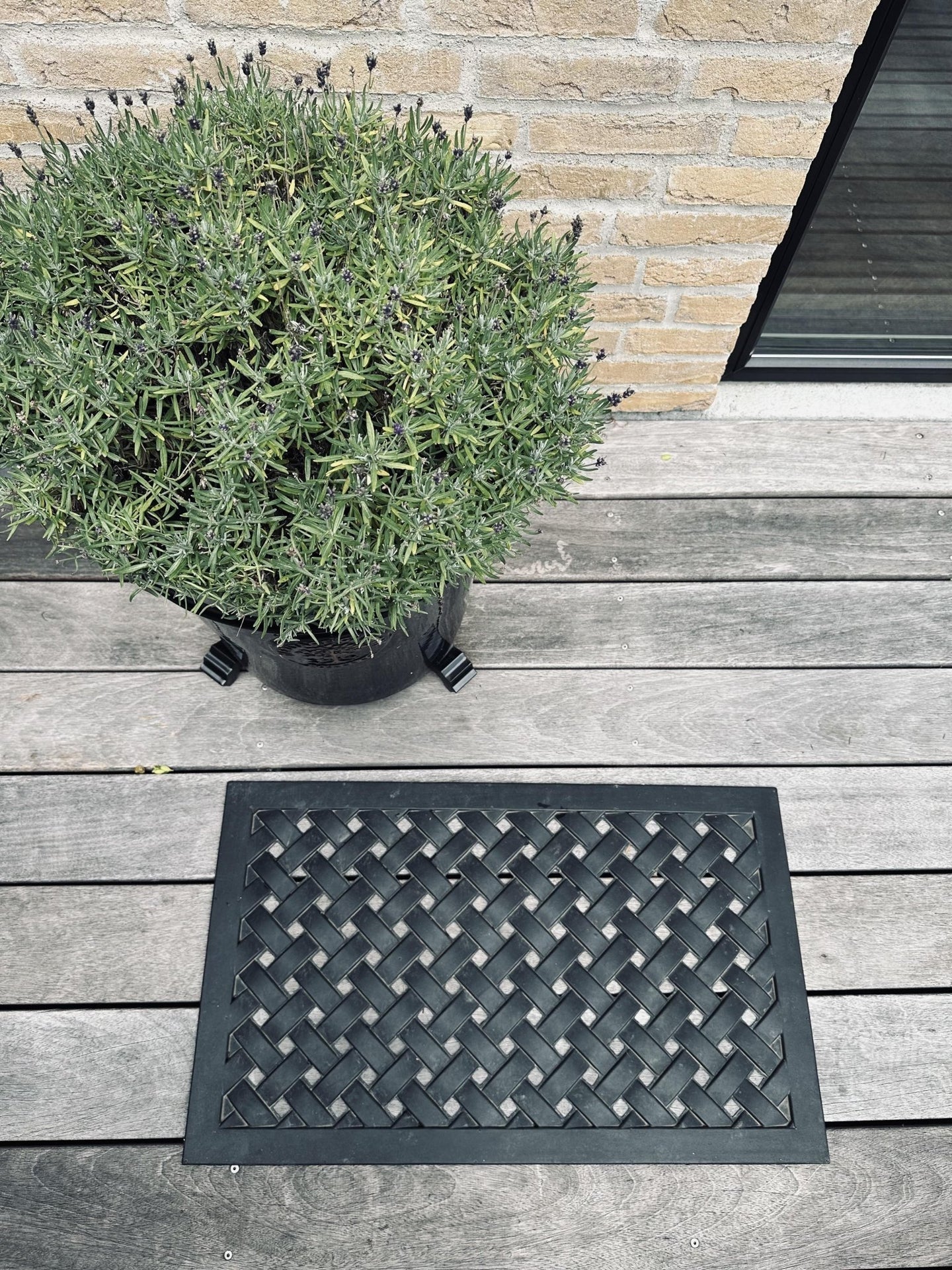 Dørmåtte – Sort 45X75 - VIAMAJA.DK