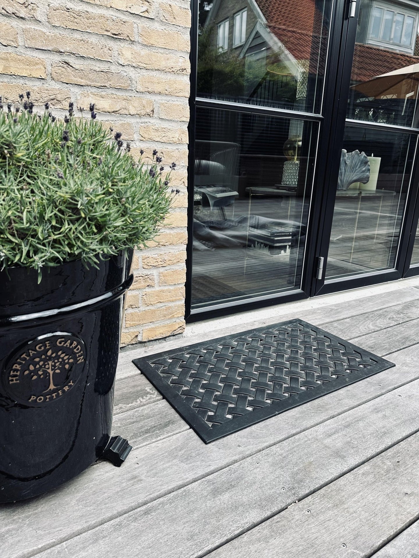 Dørmåtte – Sort 45X75 - VIAMAJA.DK