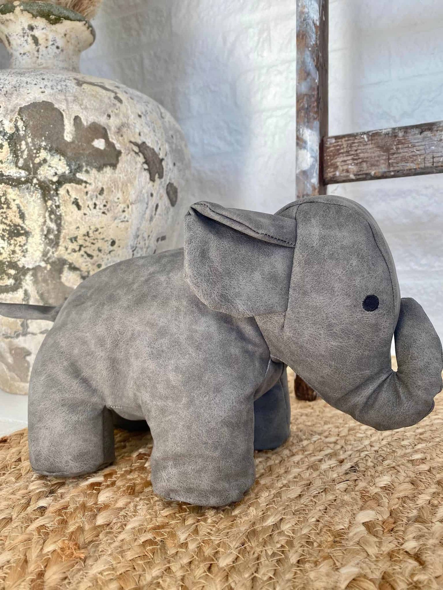 Dørstopper Elefant - Grå - VIAMAJA.DK