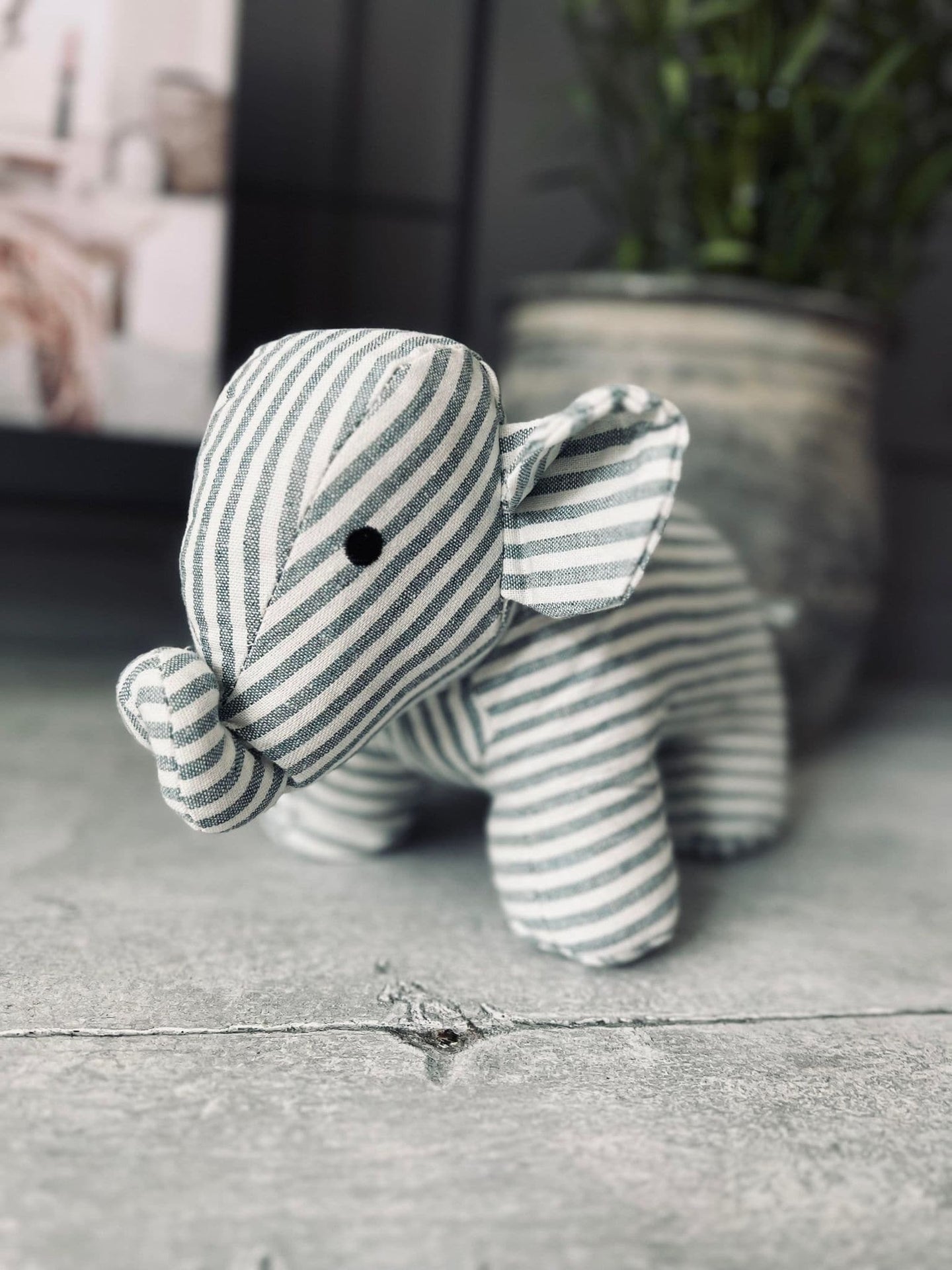Dørstopper - Elefant mix strib - VIAMAJA.DK