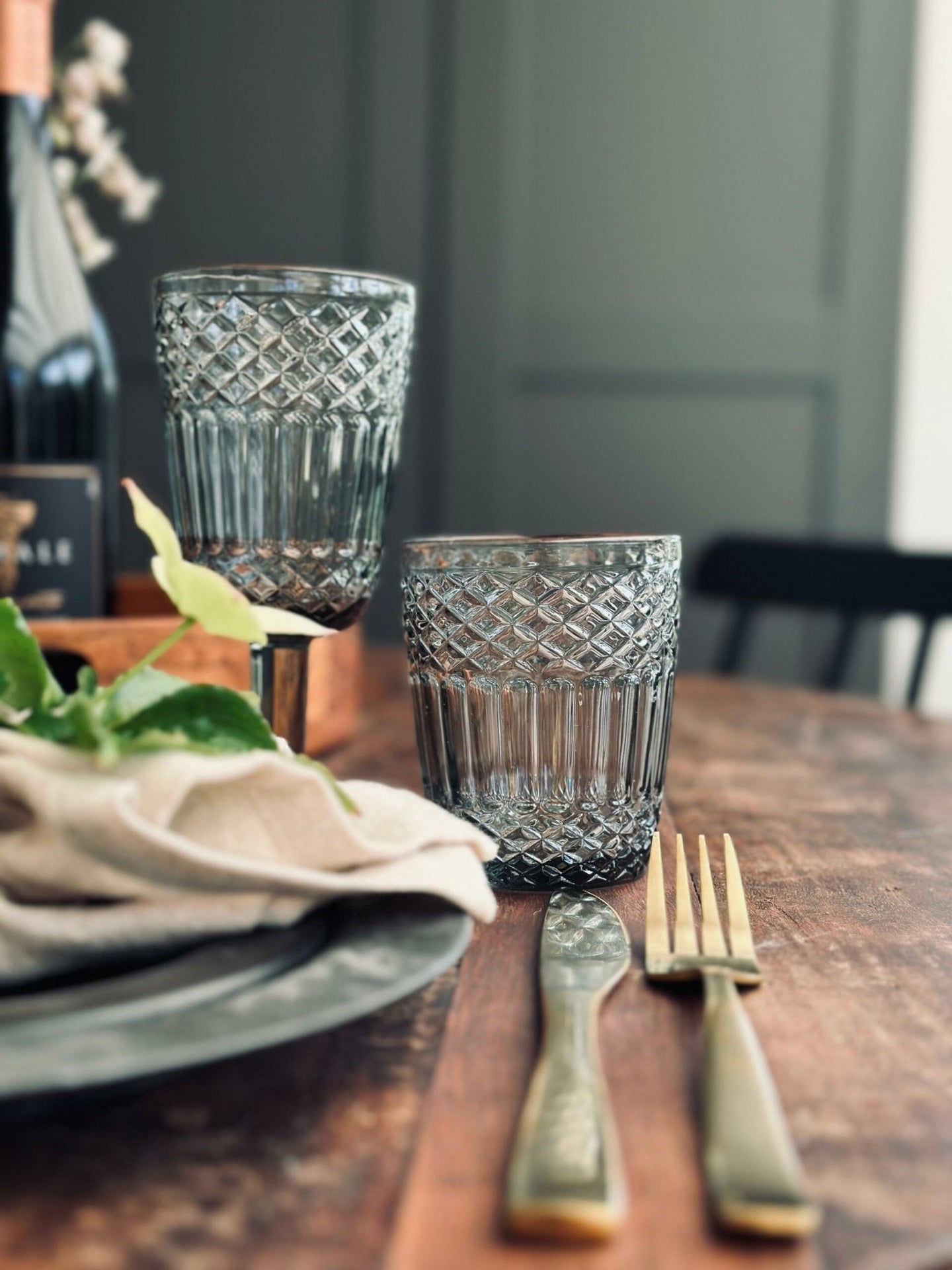 Drikkeglas French grey - VIAMAJA.DK