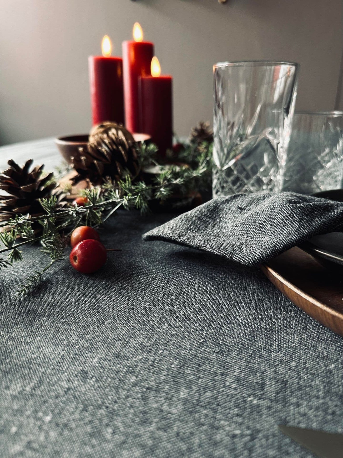 Dug Grå bomuld – flere størrelser - VIAMAJA.DK