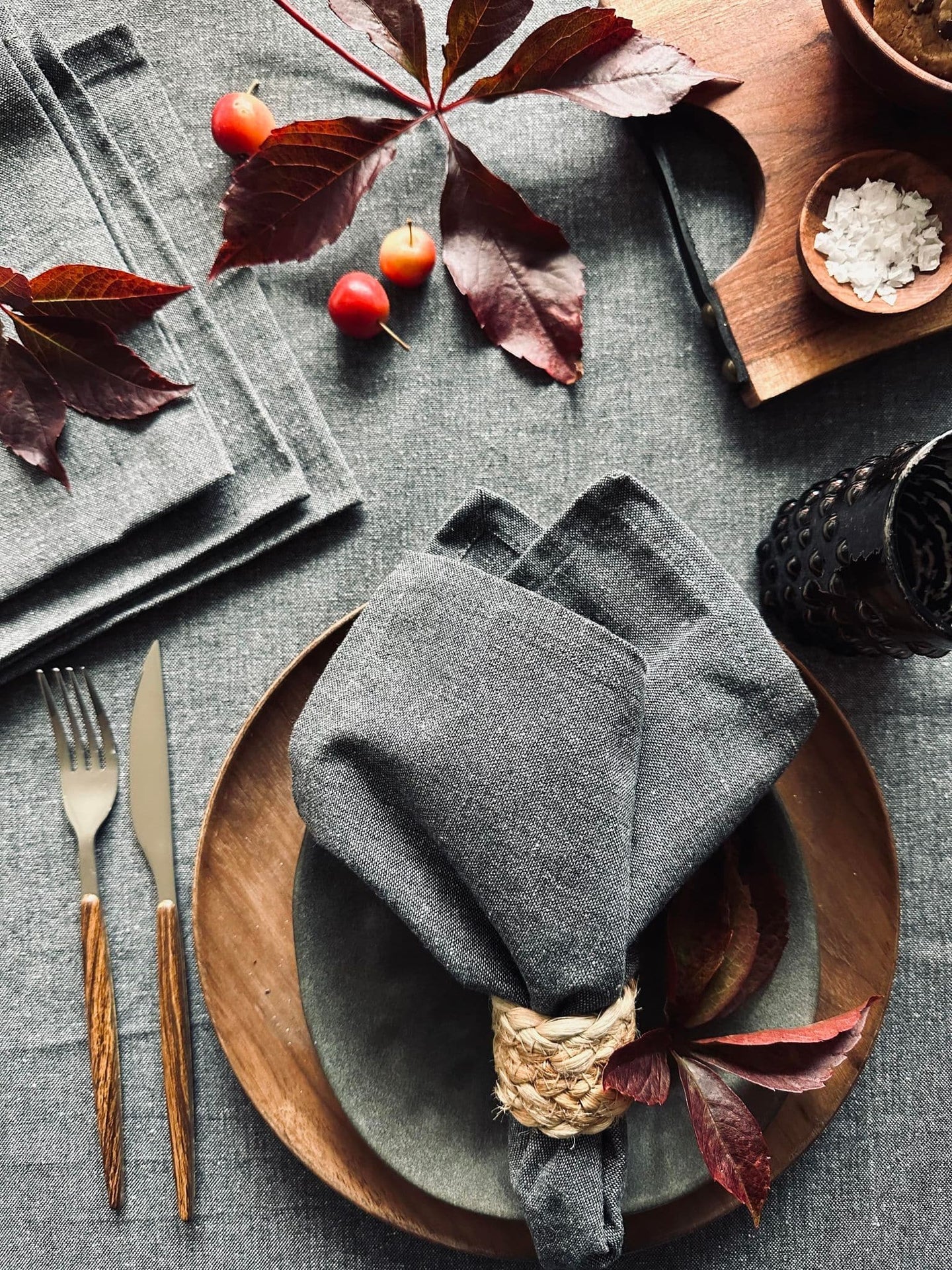 Dug Grå bomuld – flere størrelser - VIAMAJA.DK