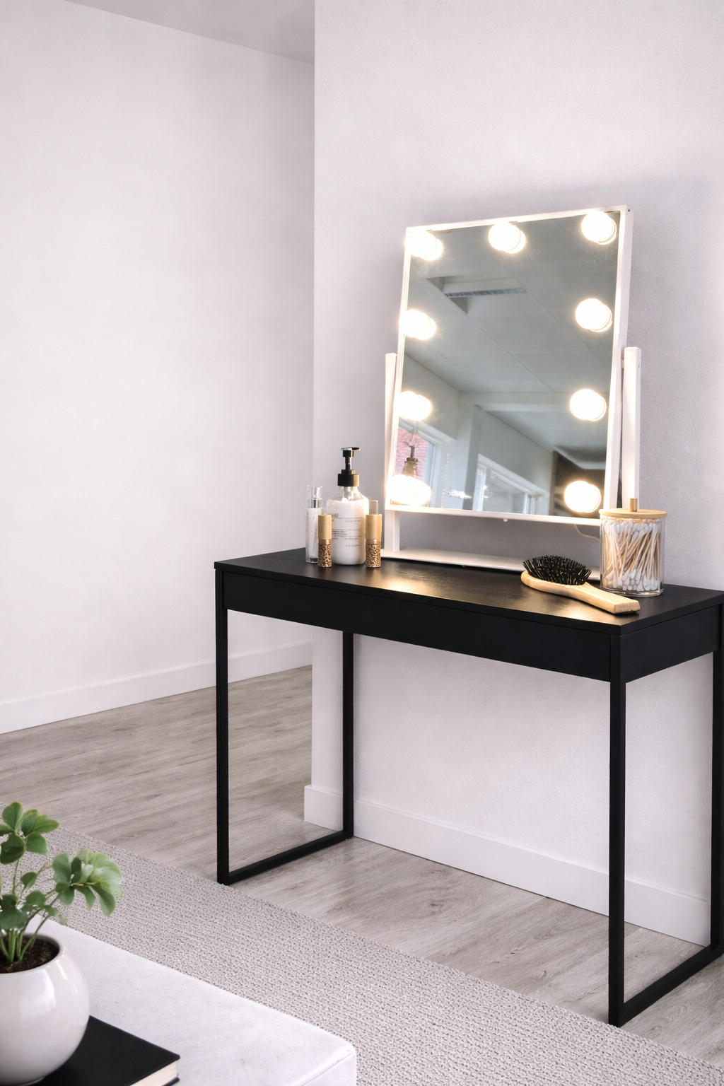 Hollywood Makeup-spegel - Vit