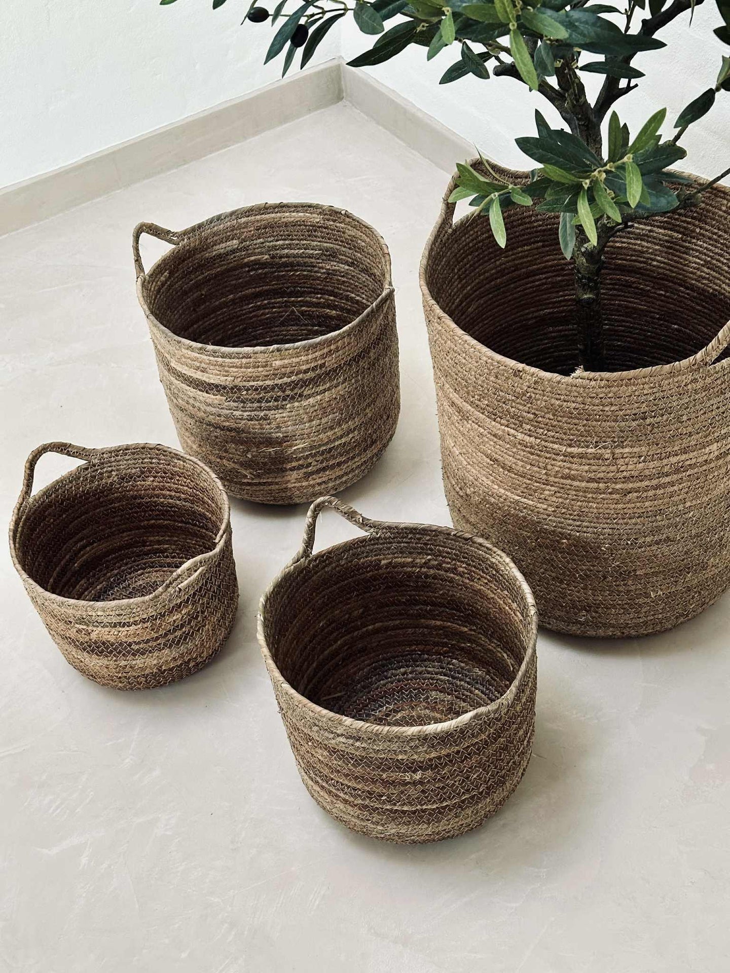 Korgar Natur - Set med 4 st.