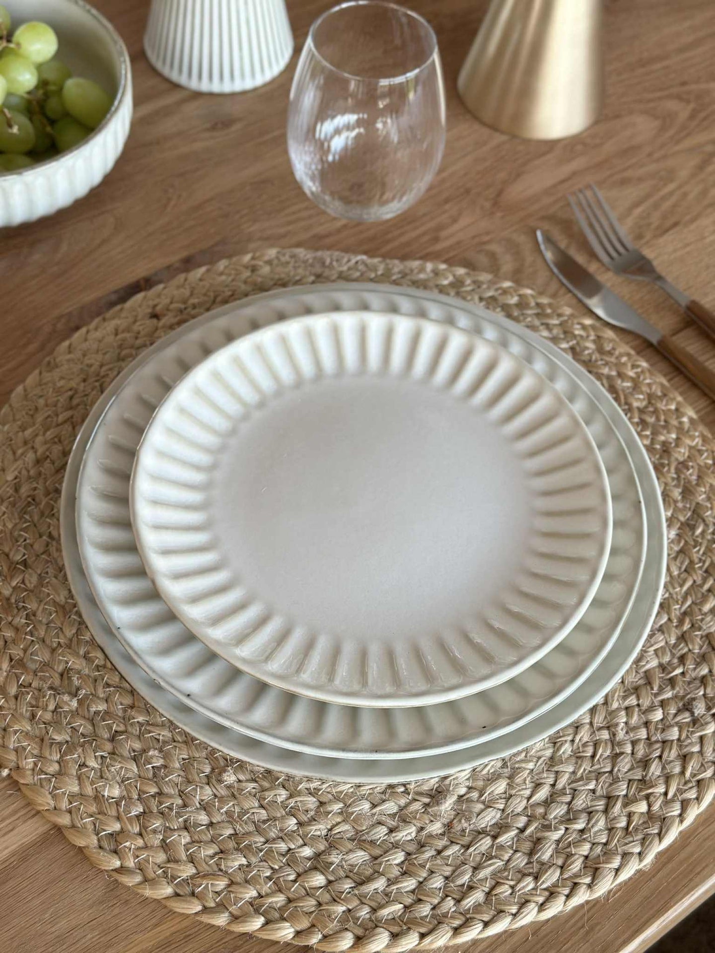 Tallrik VIGA Sand - Flera storlekar