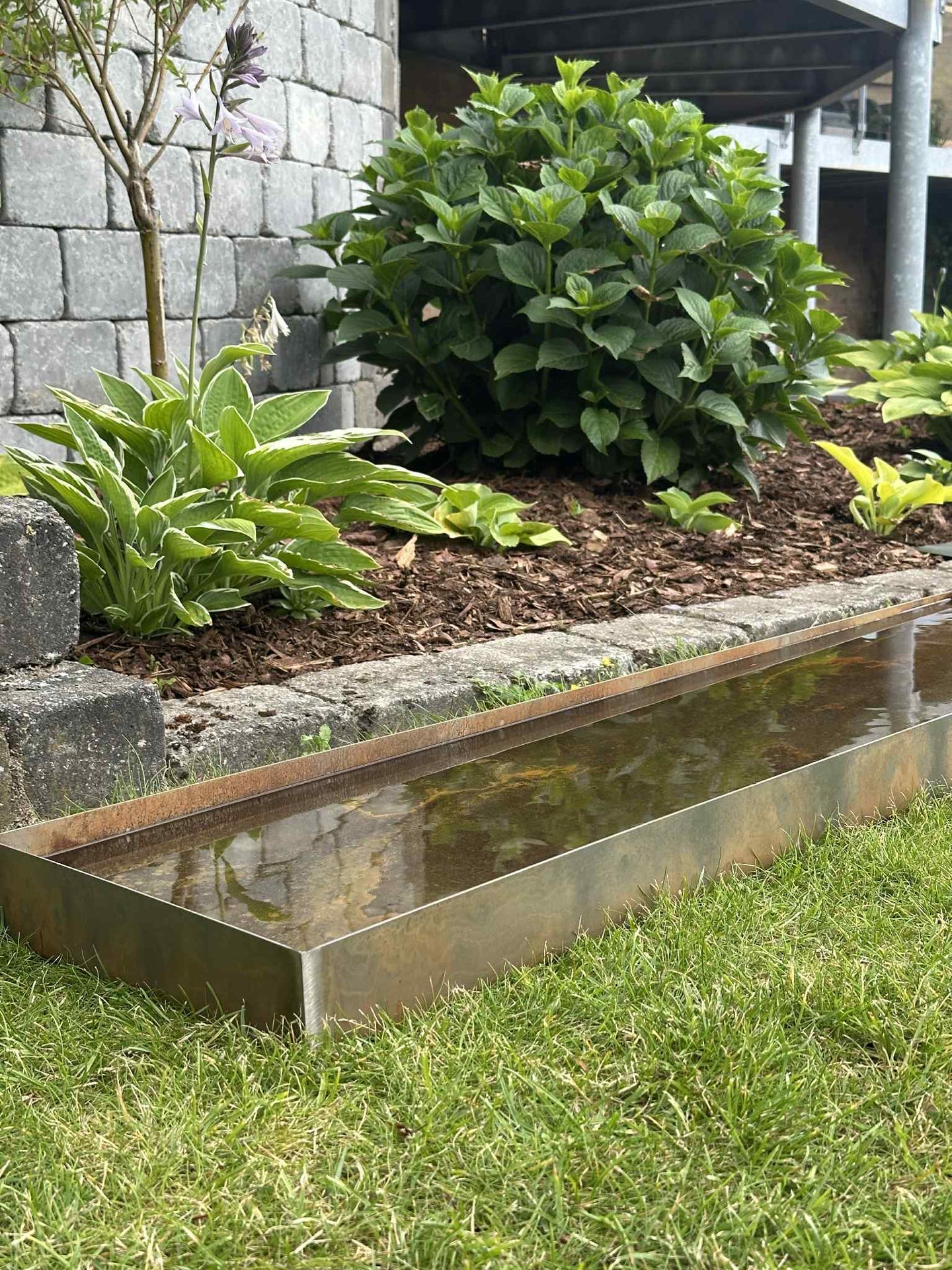 Spegelbassäng Rectangle - Rost