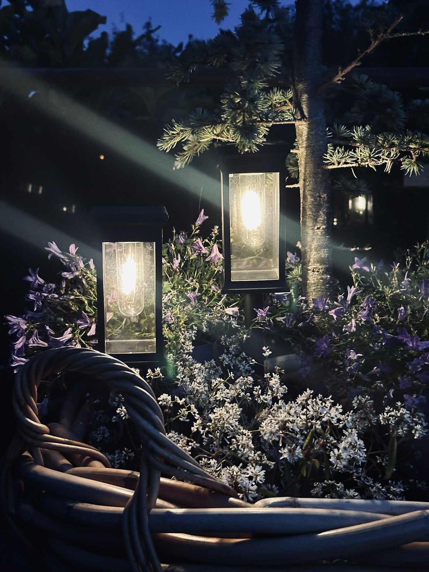 Trädgårdslampa MIRA med solceller – Set med 2 st.