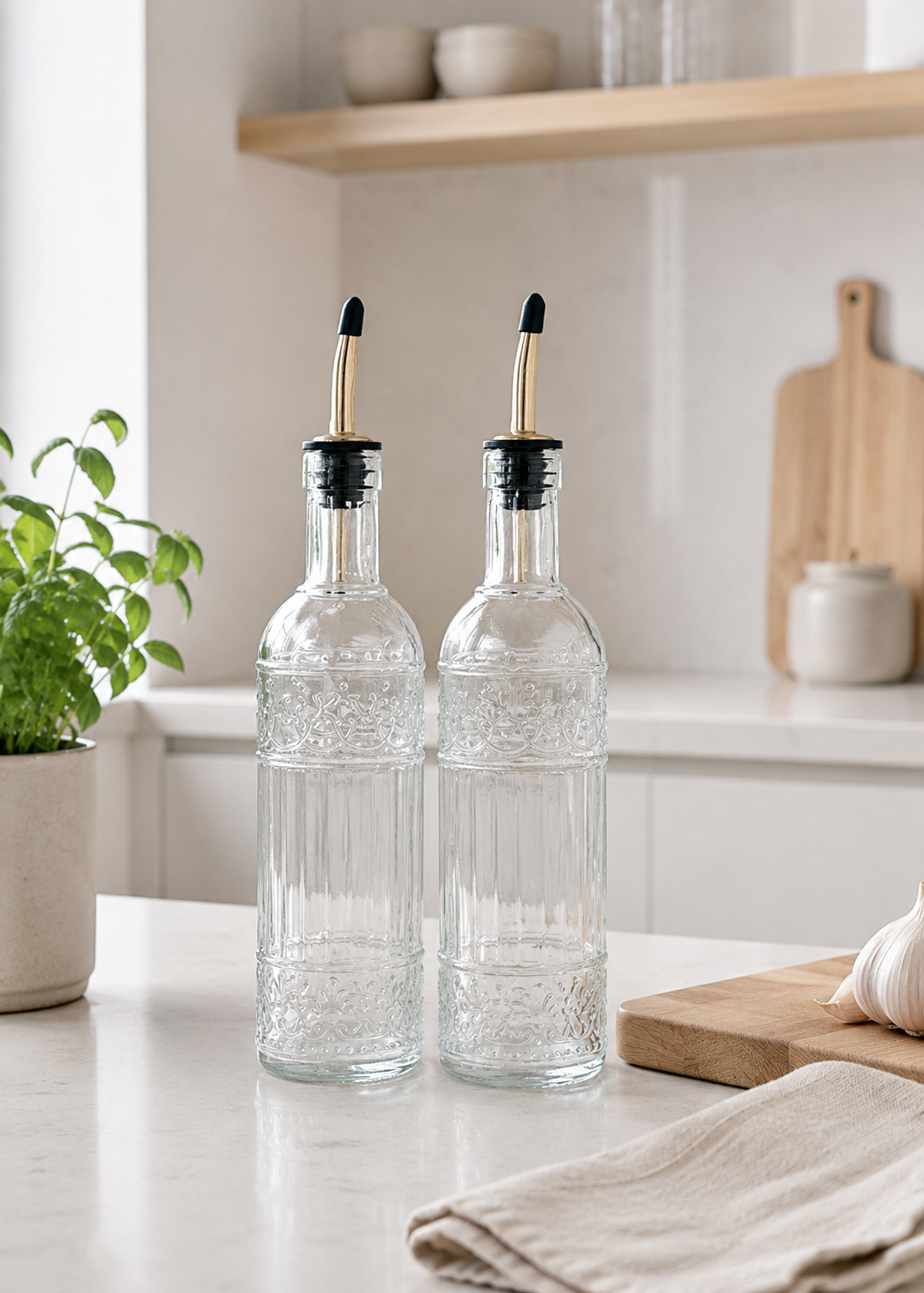 Olja / Vinägerflaska - Set med 2 st.