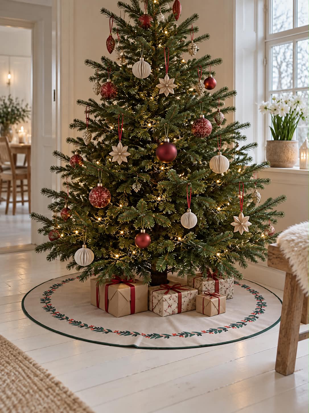 Julgransmatta 100 cm