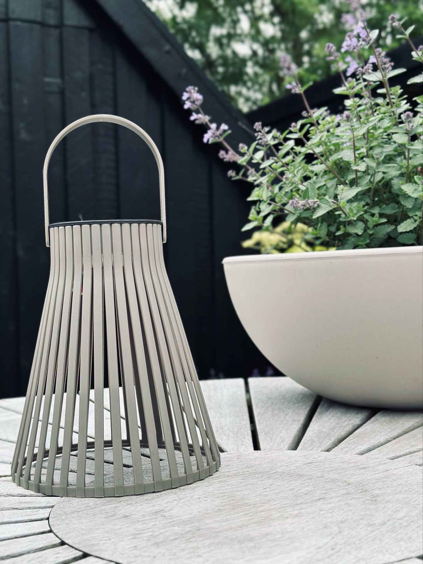 Lykta med solceller 18 cm - Flera färgalternativ