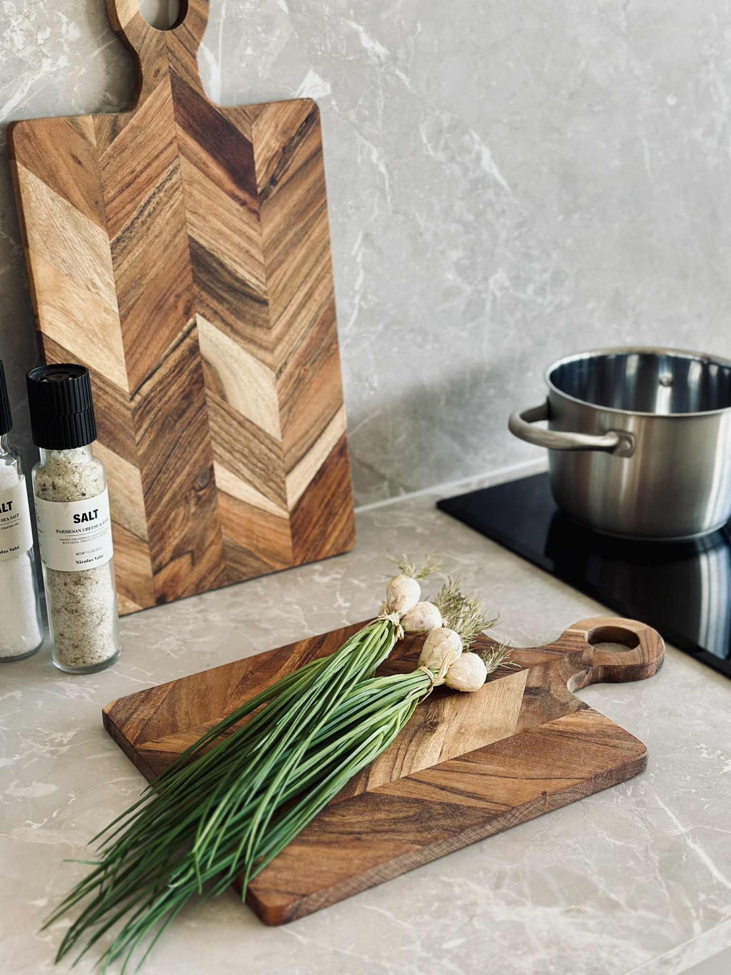 Skärbräda Fiskbensmönster - 40cm